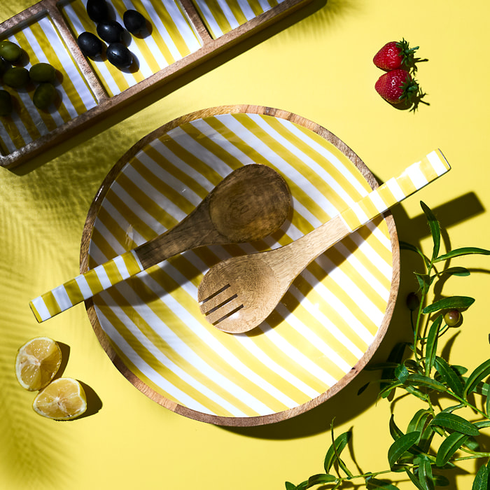 Saladier Manguier Dolce Vita Jaune D33cm