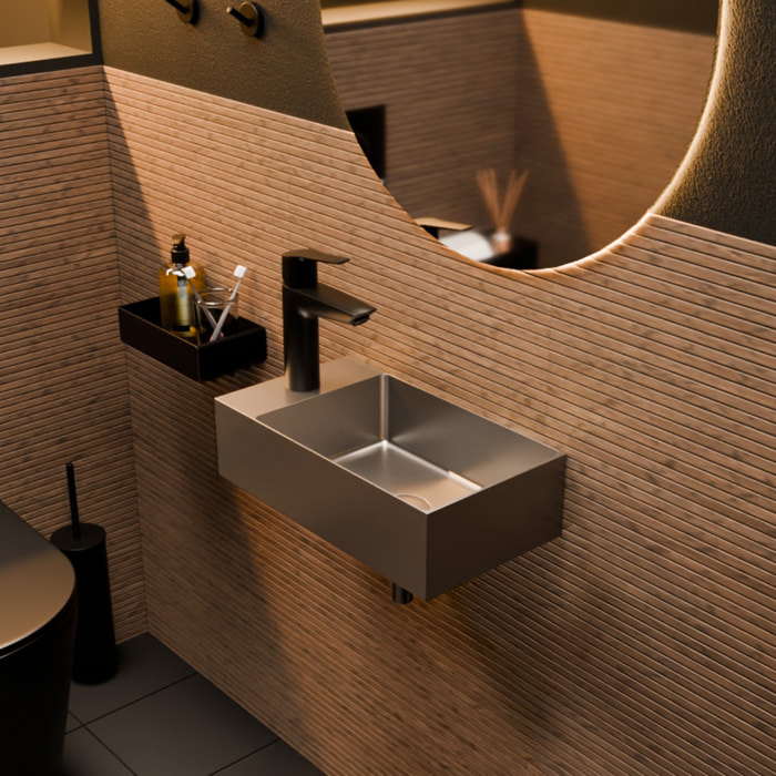 Timeless Lave mains en Acier Inoxydable 304, 40x22x11cm, Chrome brossé