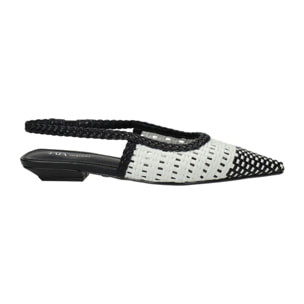 Décolleté sling back Donna Tata Italia Nero