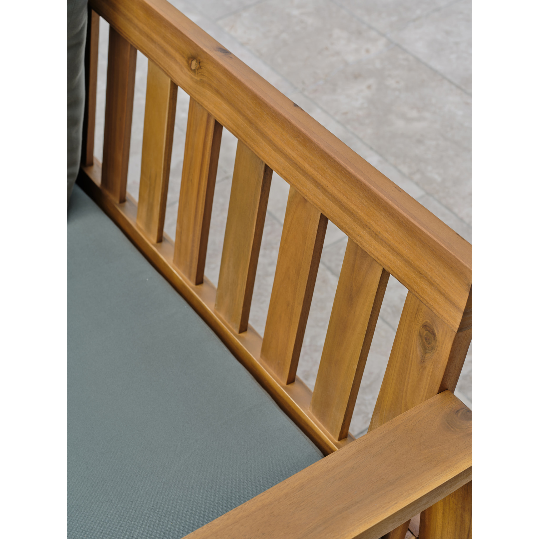 ARACAJU - Salon bas de jardin 4 places en bois d'acacia