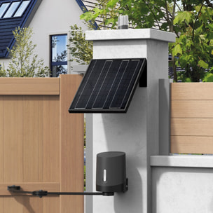 Motorisation pour portail à battants Avidsen ORANE510 + kit solaire + 2 télécommandes supplémentaires (4 en tout)