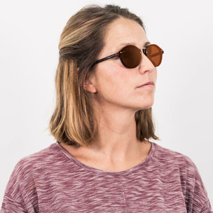 Gafas de sol PALO ALTO TURIN - Mate demi marrón / Plana marrón