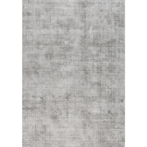 Tapis salon et chambre fait main en viscose motif uni ELWA