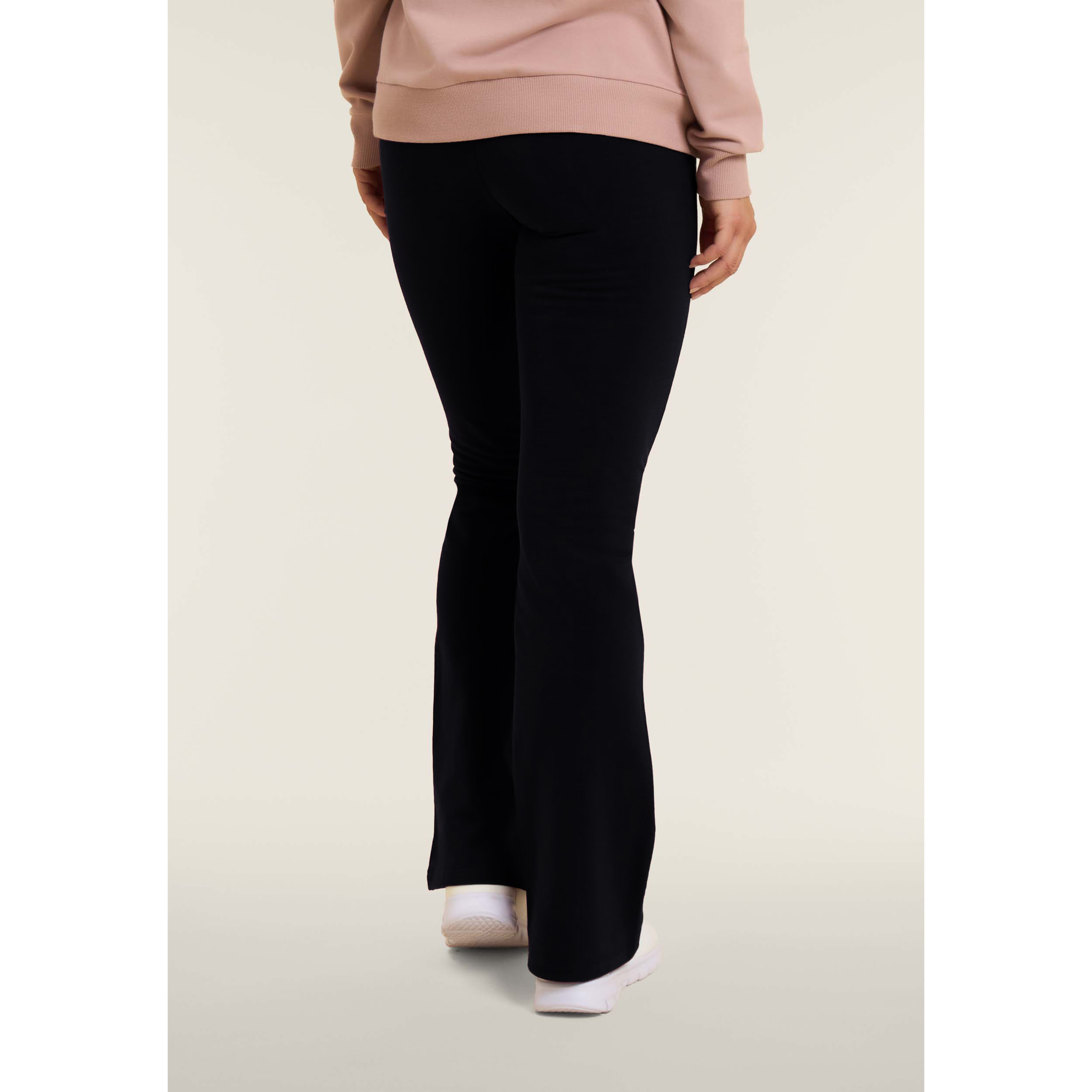 Leggings flare in felpa elasticizzata