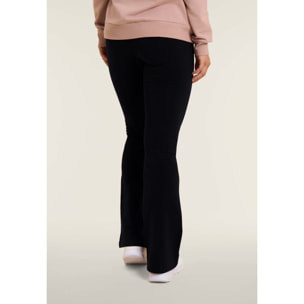 Leggings flare in felpa elasticizzata
