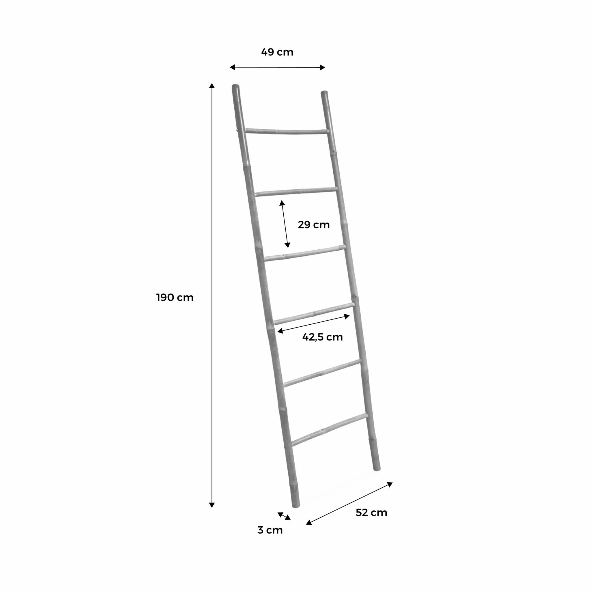 Echelle décorative bambou 6 barreaux FIDJI