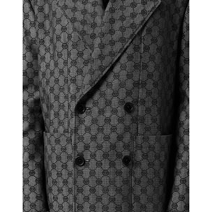 PHILIPP PLEIN Denim Coat Jacquard Monogram