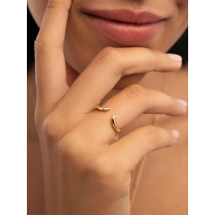 Anillo Peak Scarlett Plata Baño Oro