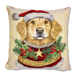 COPPIA CUSCINI ARREDO JACQUARD SFODERABILI 43X43 CM DISEGNO ARGO