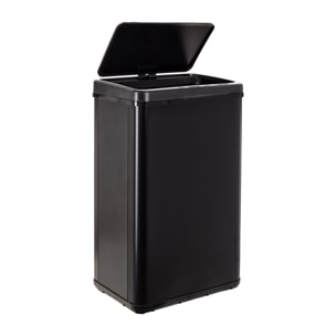 Well home - cubo de basura inteligente sin patas con apertura automática o contacto manual, negro.