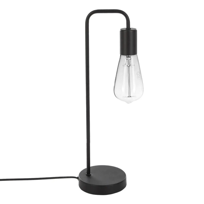 Lampe métal "Keli" noir H45cm