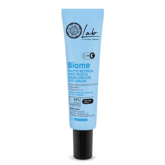 LAB BIOME - Crème regard Rétinol Anticernes et Anti-poches, 30ml
