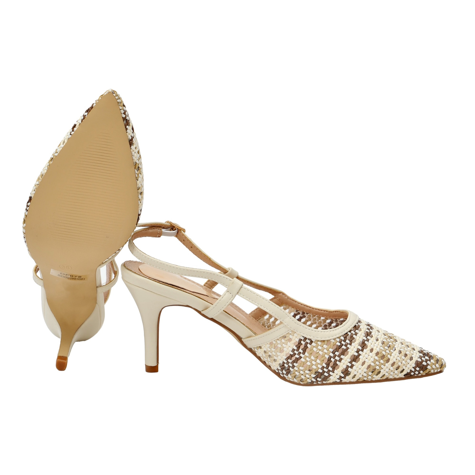 Decolletè con cinturino regolabile - tacco 8,5 cm