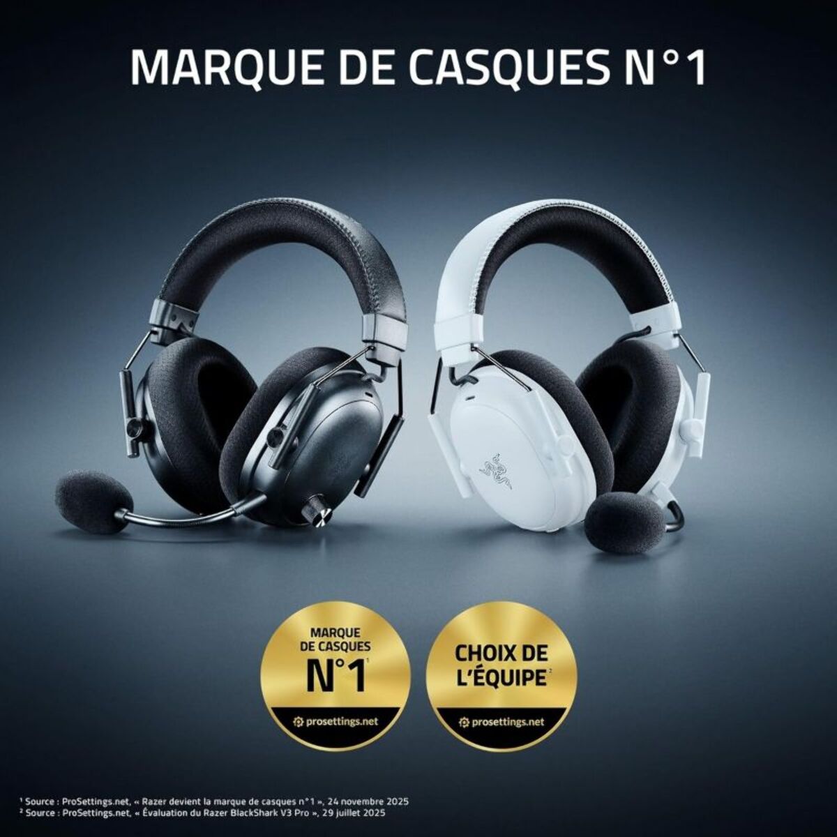 Casque gamer RAZER BLACKSHARK V3 PRO NOIR