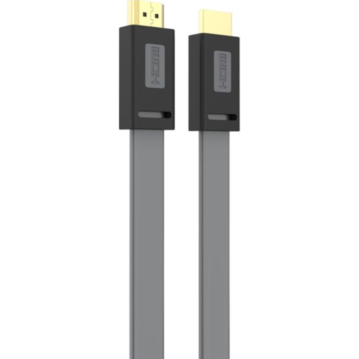 Câble HDMI ESSENTIELB 2.0/18Gbps plat 2M anthracite