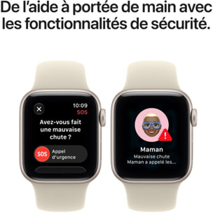 Montre connectée APPLE WATCH SE 3 40mm Lumière / Sable M/L