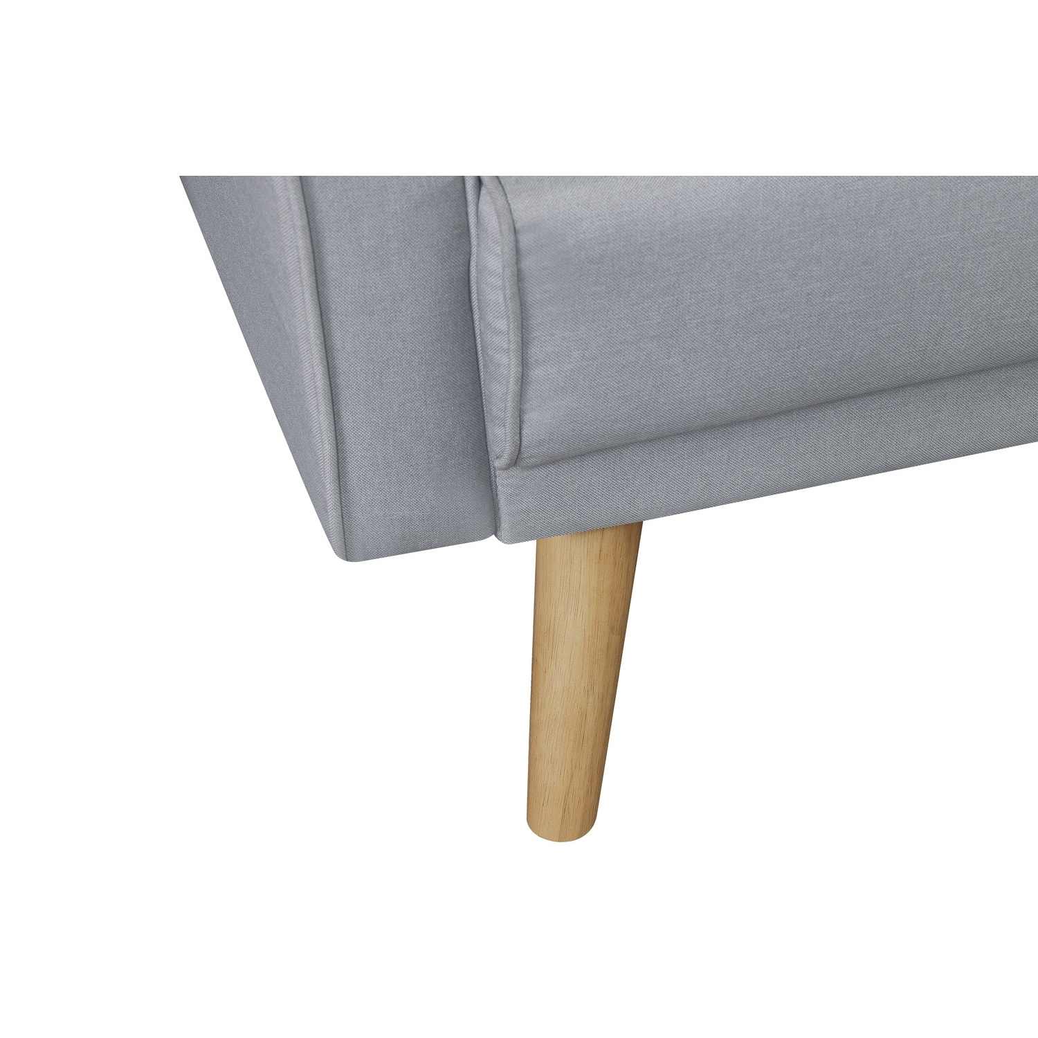Canapé d'angle réversible et convertible 4 places en tissu gris NICE