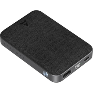 Batterie externe ADEQWAT PowerBank 10000 mAh Power Delivery noir compatible iPhone 16 15 14 et Samsung Galaxy