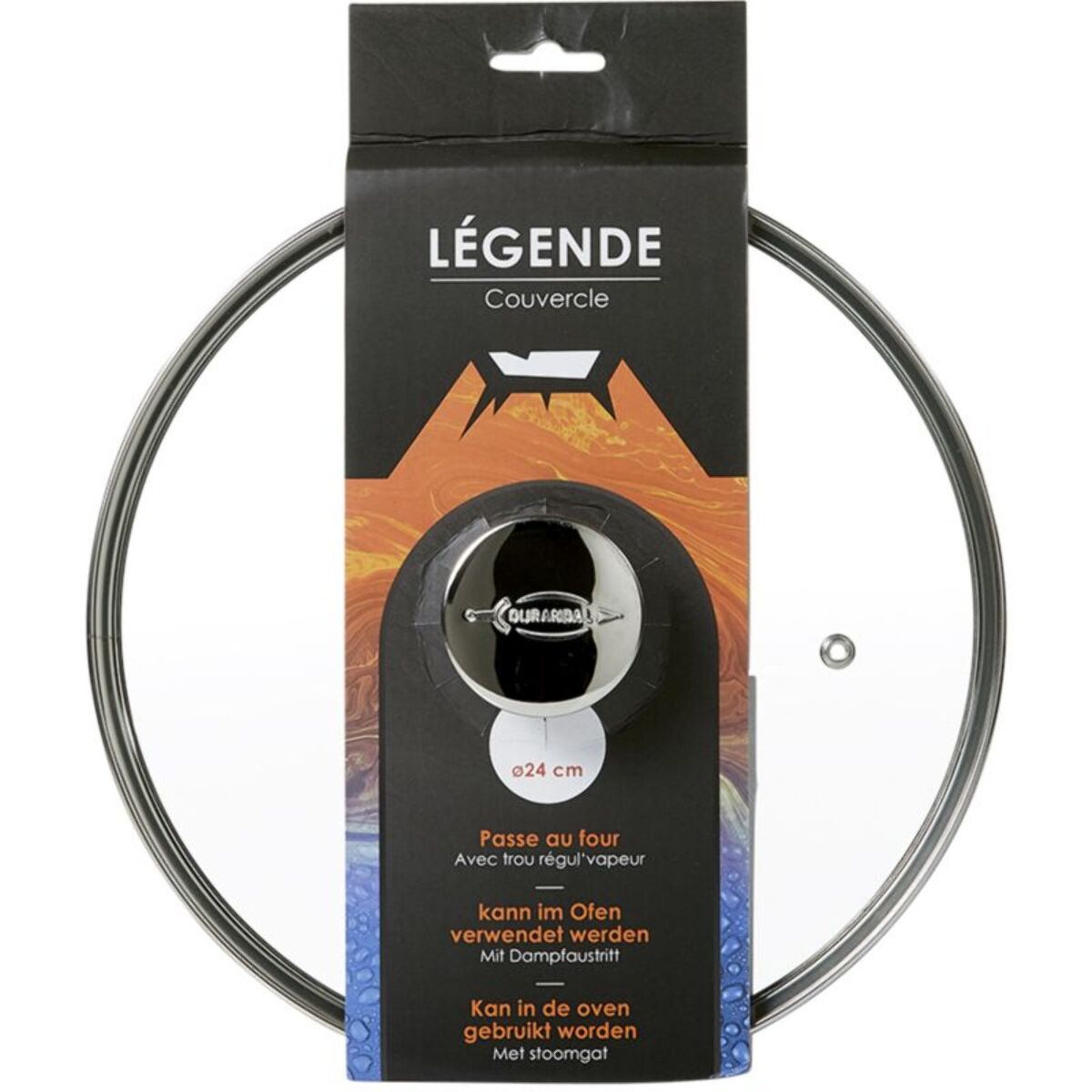 Couvercle universel DURANDAL 24cm Legende en verre