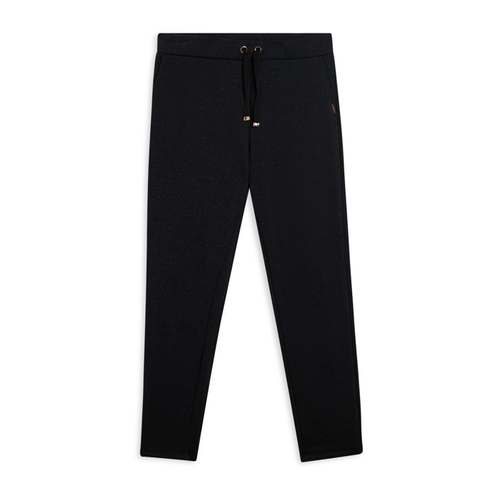 Pantaloni donna regular mélange lurex