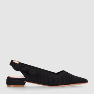 Zapatos de Tejido - Negro - Tacón: 3 cm