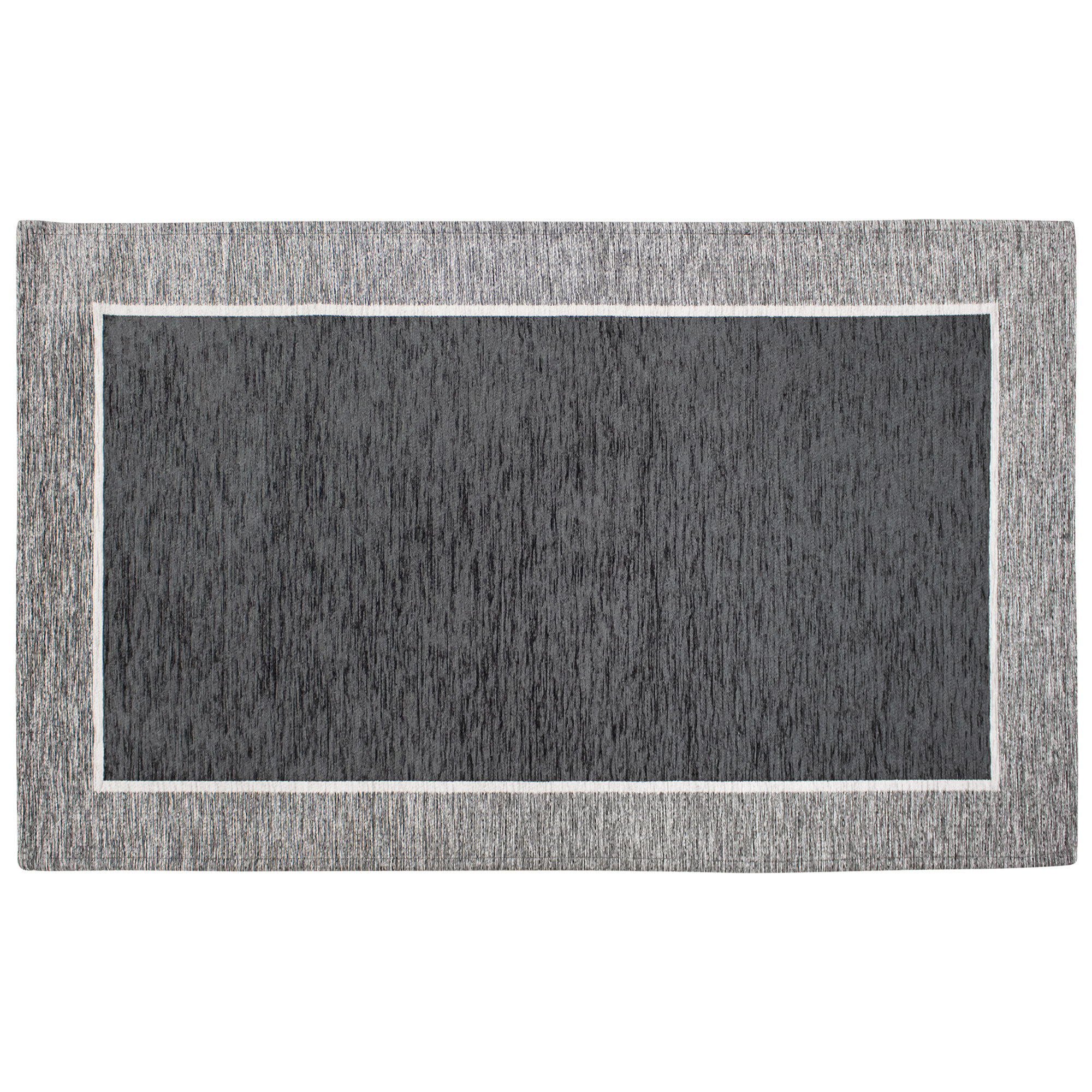 TAPPETO ARREDO DIS.ROMA ANTRACITE 65x175 CM CON ANTISCIVOLO