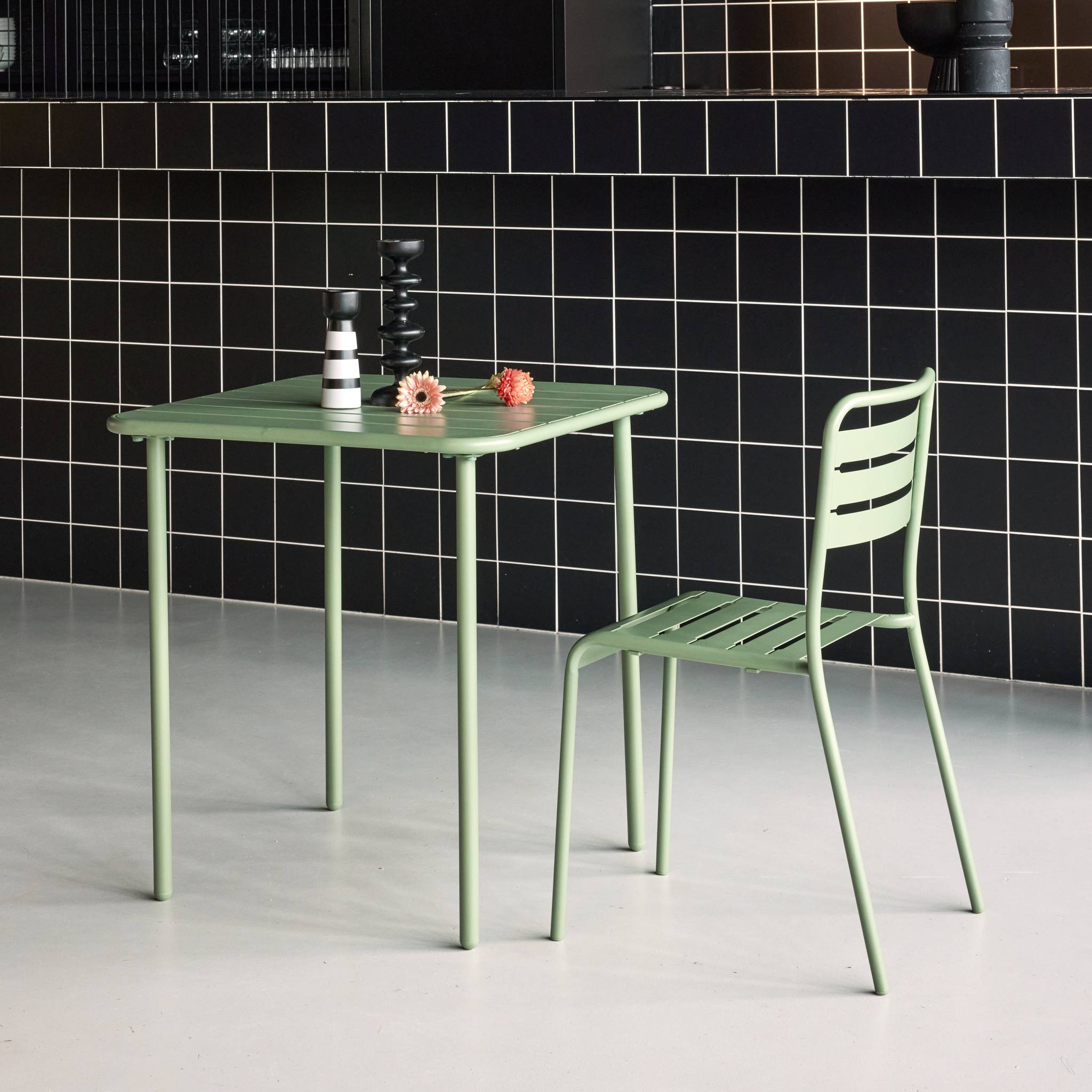 Table de jardin métal 2 places AMÉLIA