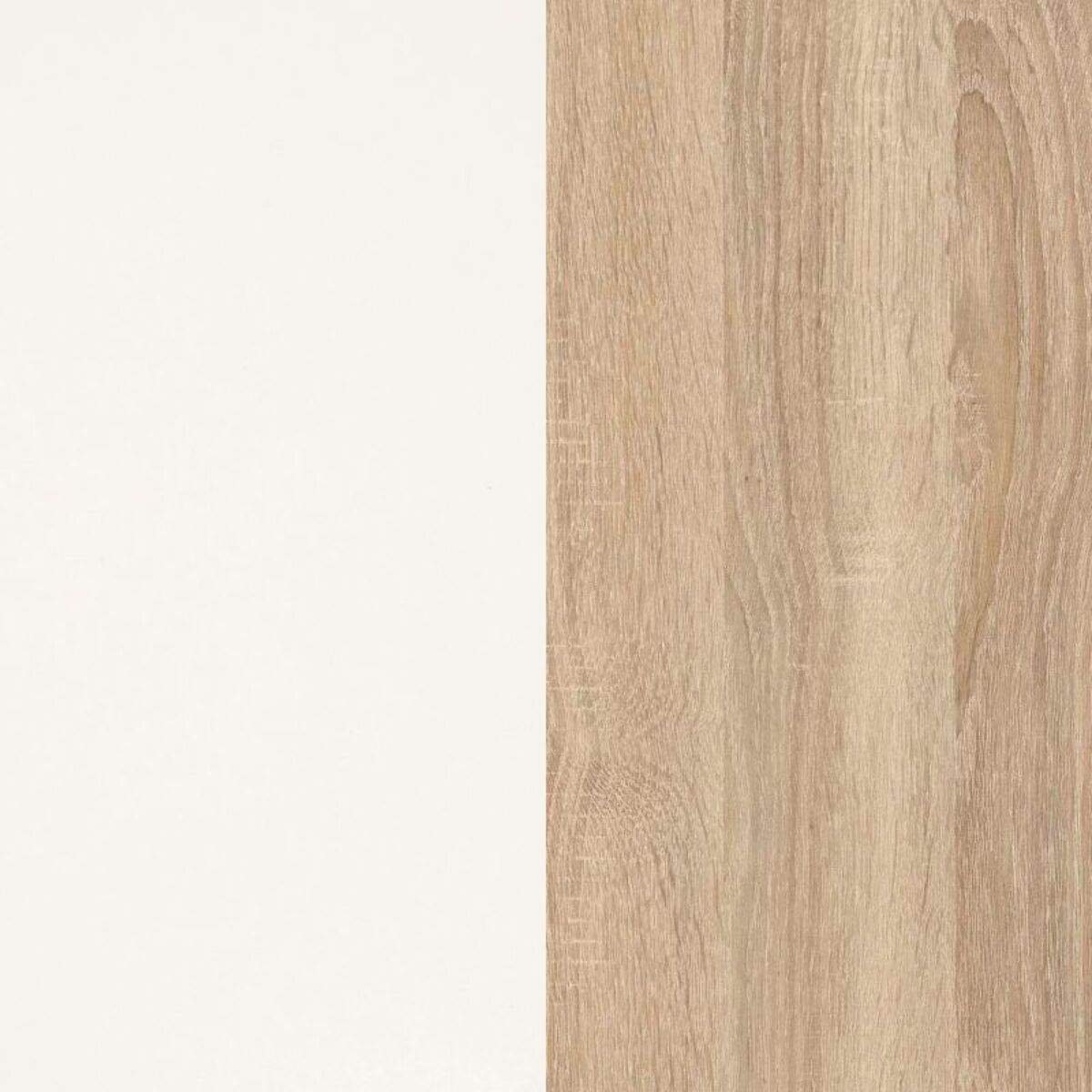 Salón Nero Blanco Brillo - Roble Canadian