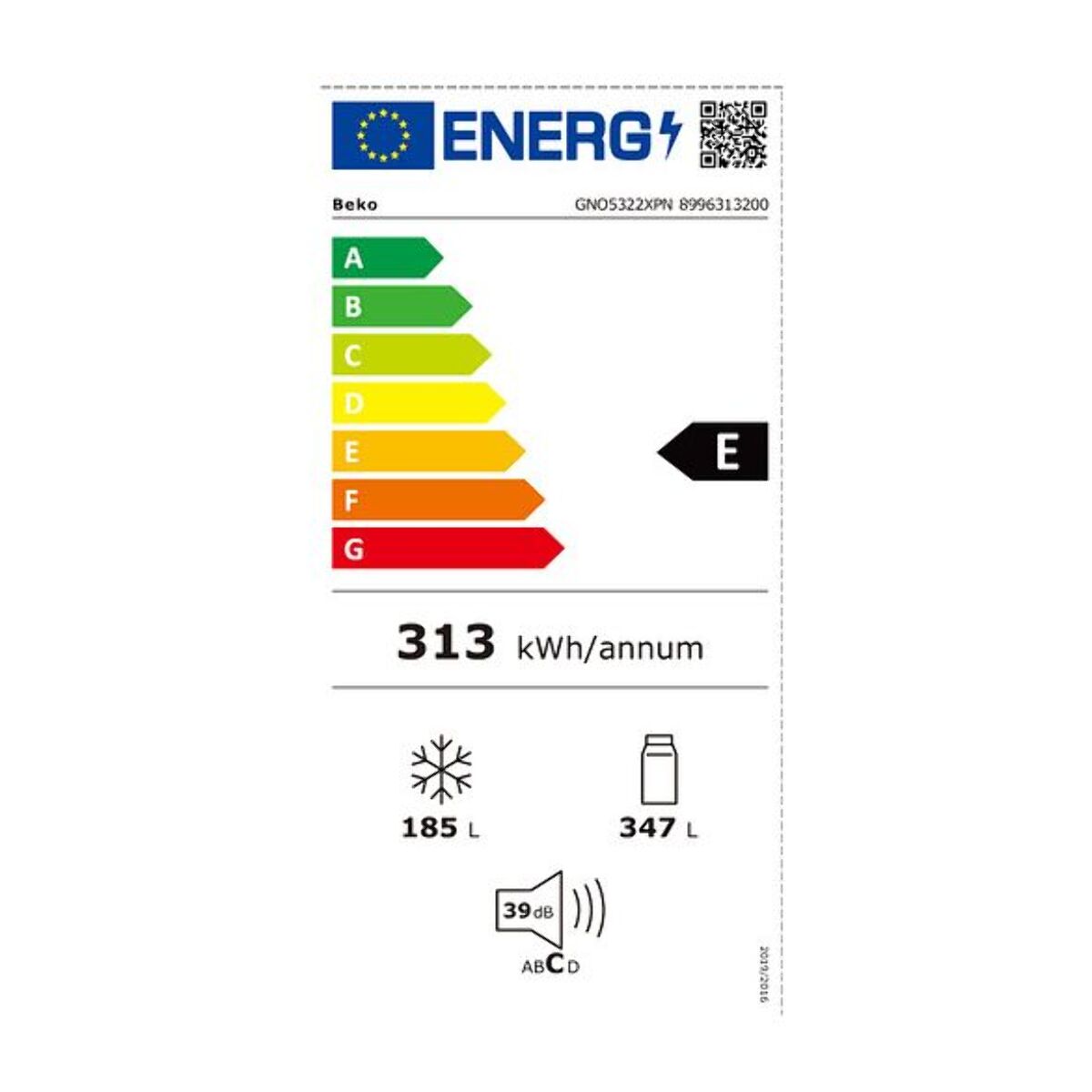 Réfrigérateur Américain BEKO GNO5322XPN