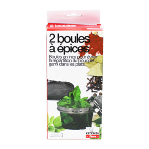 Lot de 2 boules à épices