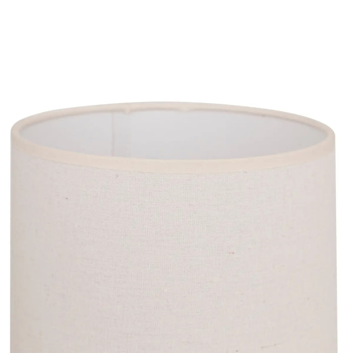 Lampe à poser champignon secteur Vinus terracotta H45,5cm