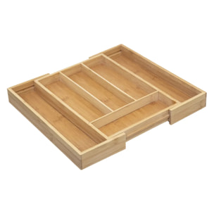 Range-couverts 6 compartiments extensibles bambou