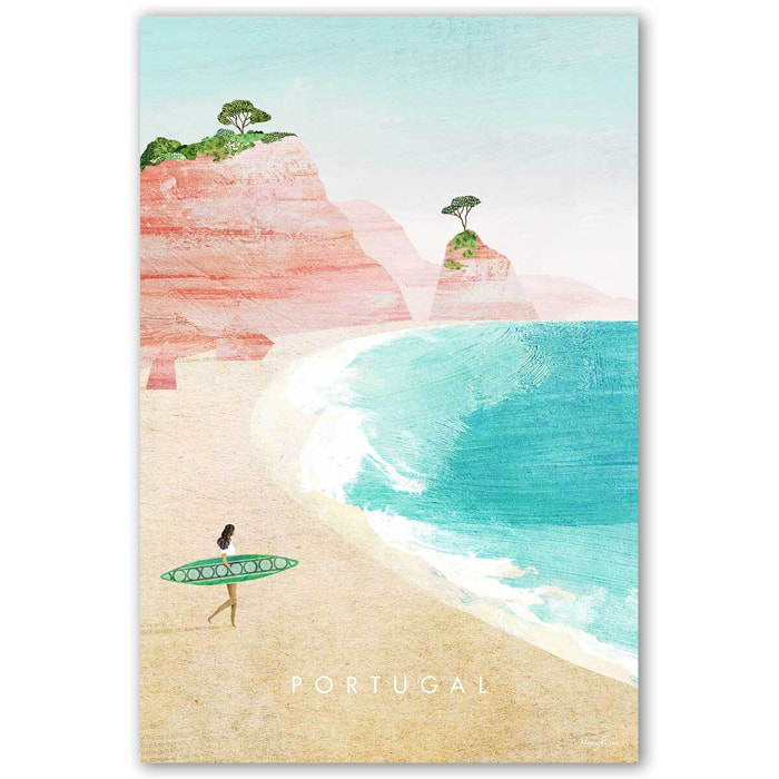 Tableau monde Portugal vintage Tableau alu Dibond
