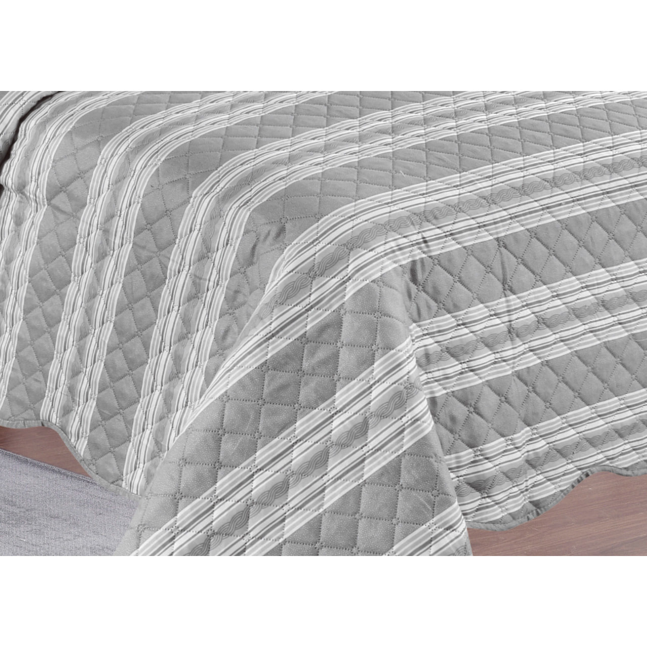 Copriletto Trapuntato Estivo 100gr Pinsonic Infinity Grigio