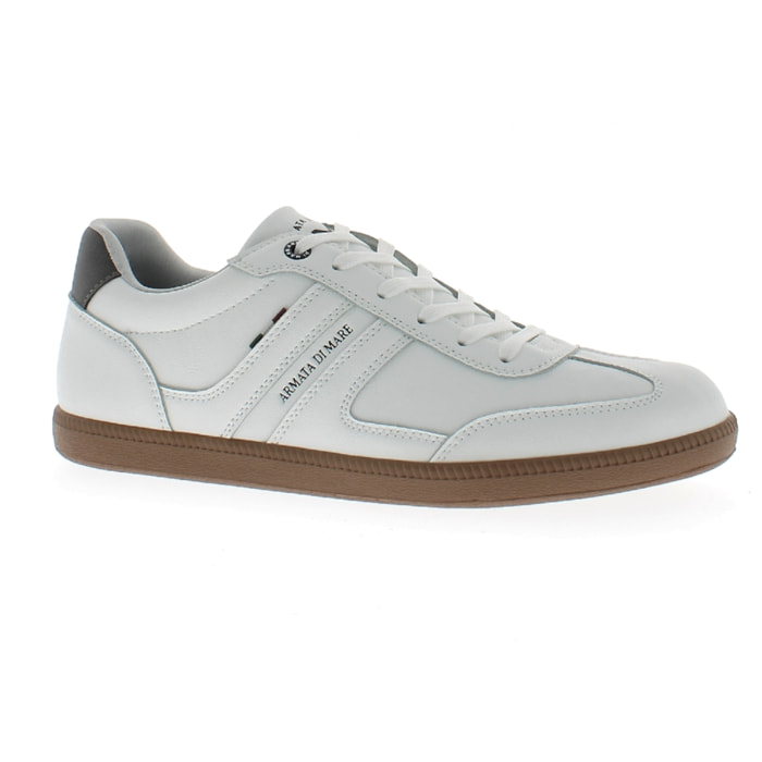 Armata di Mare Scarpe Uomo Sneakers Basse Stringate con Soletta Rimovibile in Memory Foam AMU W24M611 Off White