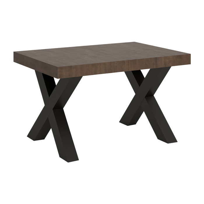 Table extensible 90x140/244 cm Traffic Noyer cadre Anthracite