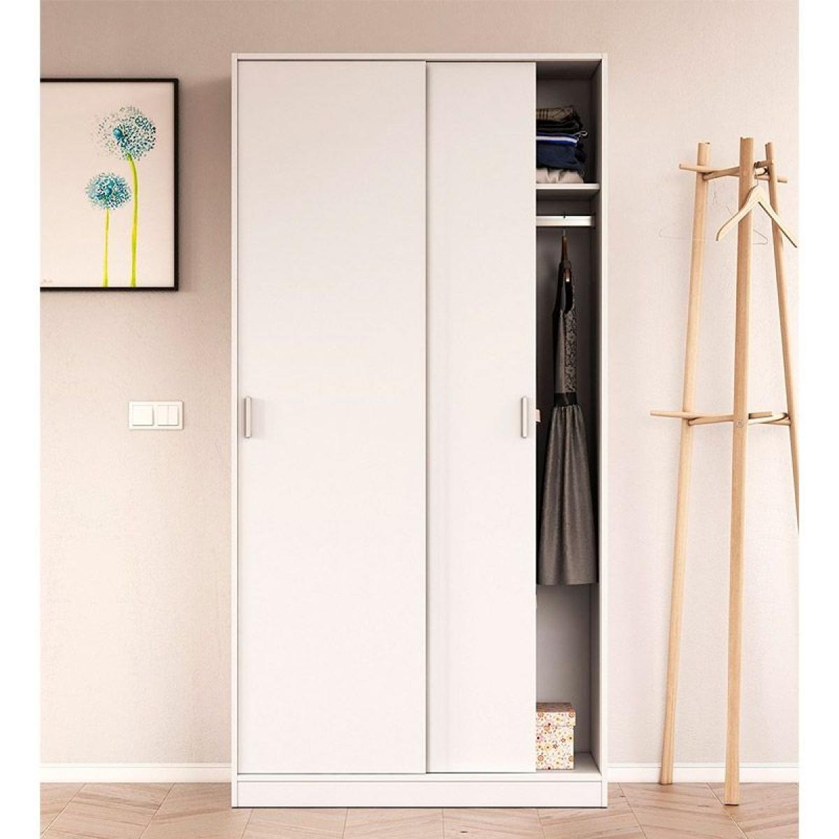 Armario Max 2 puertas correderas Blanco Artik (Blanco Mate)