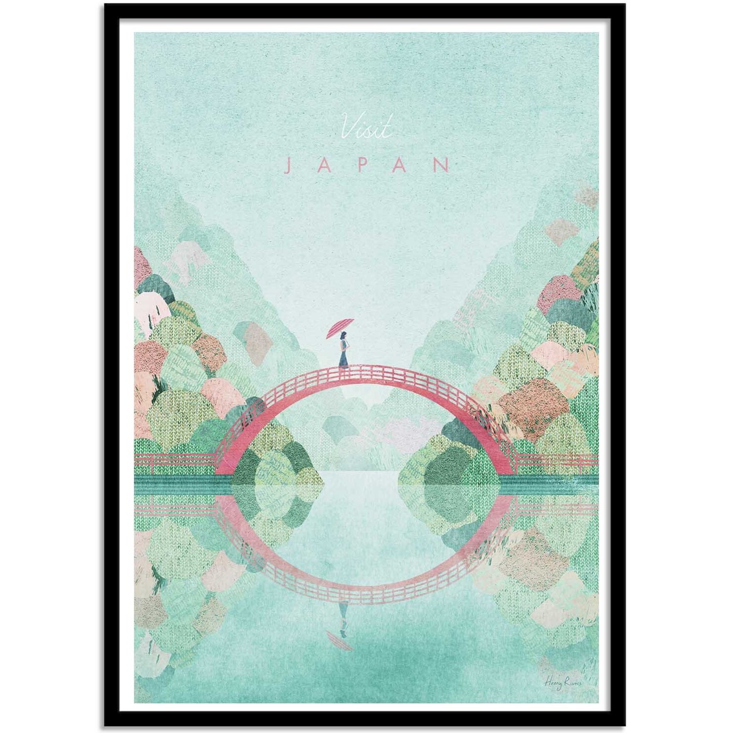 Affiche - Visit Japan Version 2 - Henry Rivers