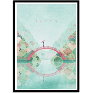 Affiche - Visit Japan Version 2 - Henry Rivers