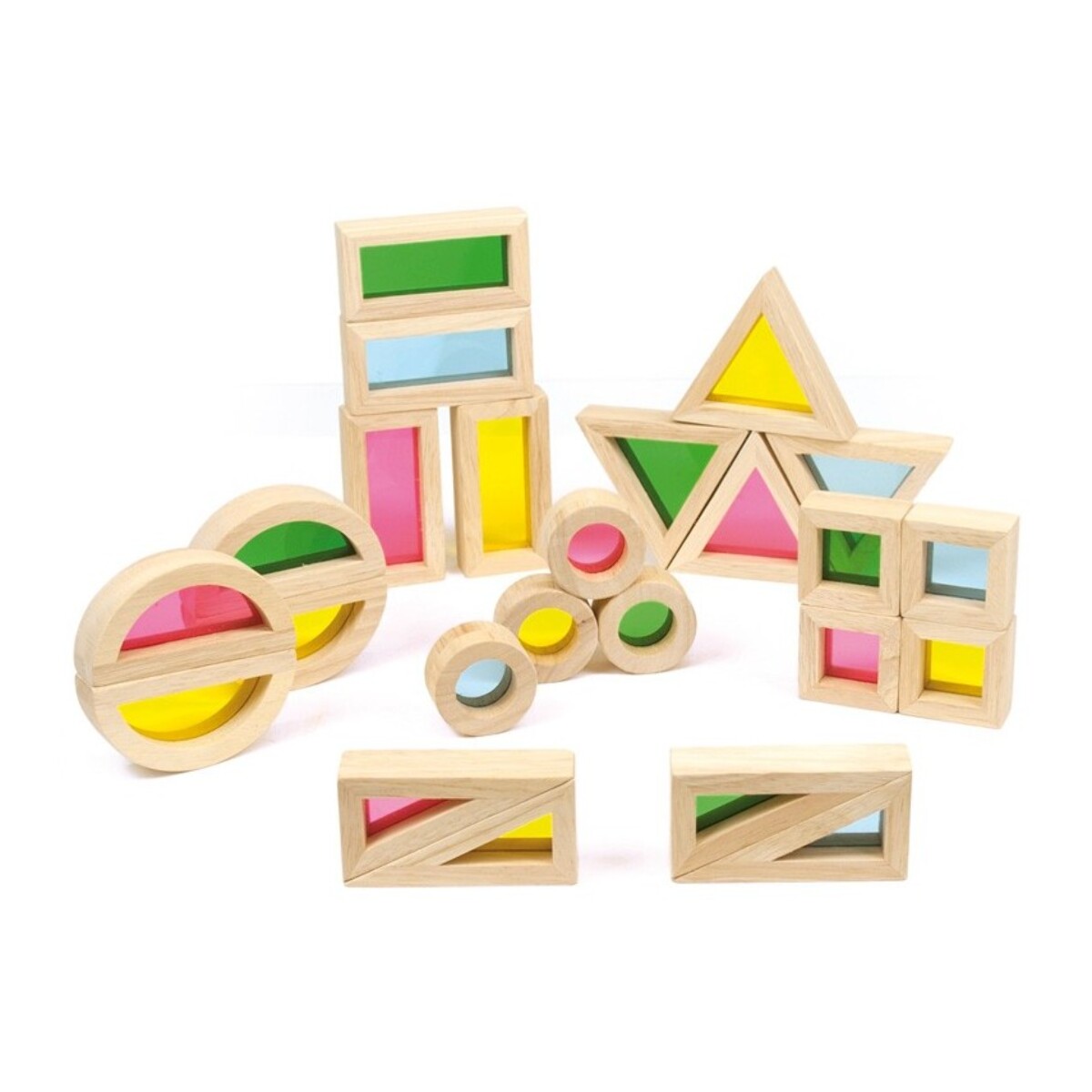 24 PCS. SMALL RAINBOW BLOCKS - PRIMERA INFANCIA