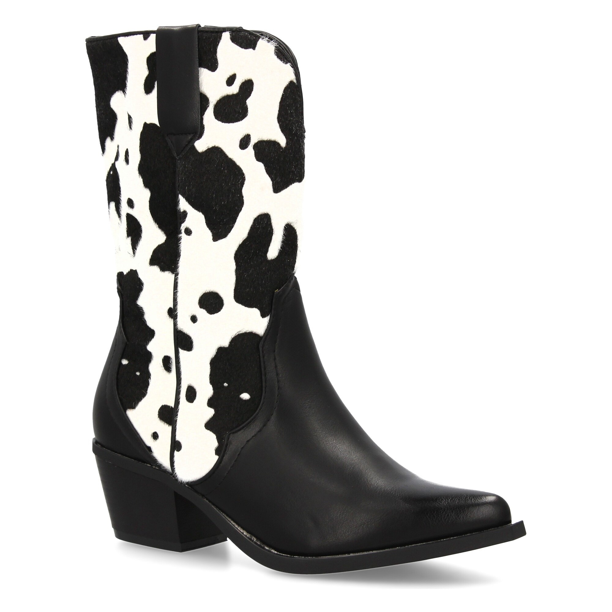 Botín cowboy con estampado animal