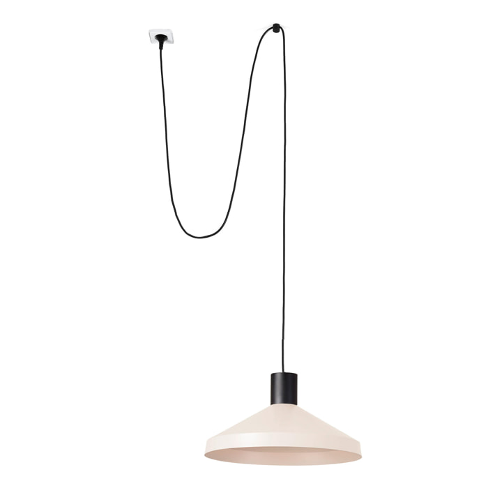 KOMBO 400 Lampada sospensione beige con spina