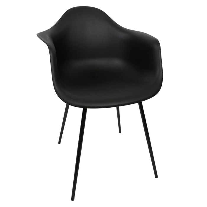 Fauteuil Gustav Noir - Lot De 4
