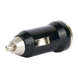 DAM CARICABATTERIA DA AUTO USB 2x2x5 Cm. Colore nero