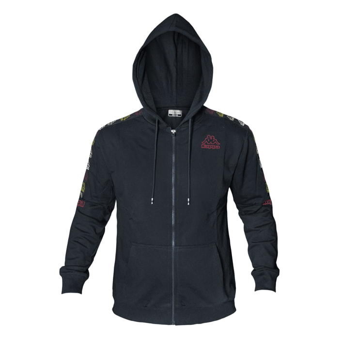 Felpa Uomo KAPPA Cotone Felpato Full Zip