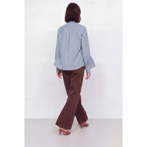Kocca - Camicia da donna a righe con fiocco al collo Donna