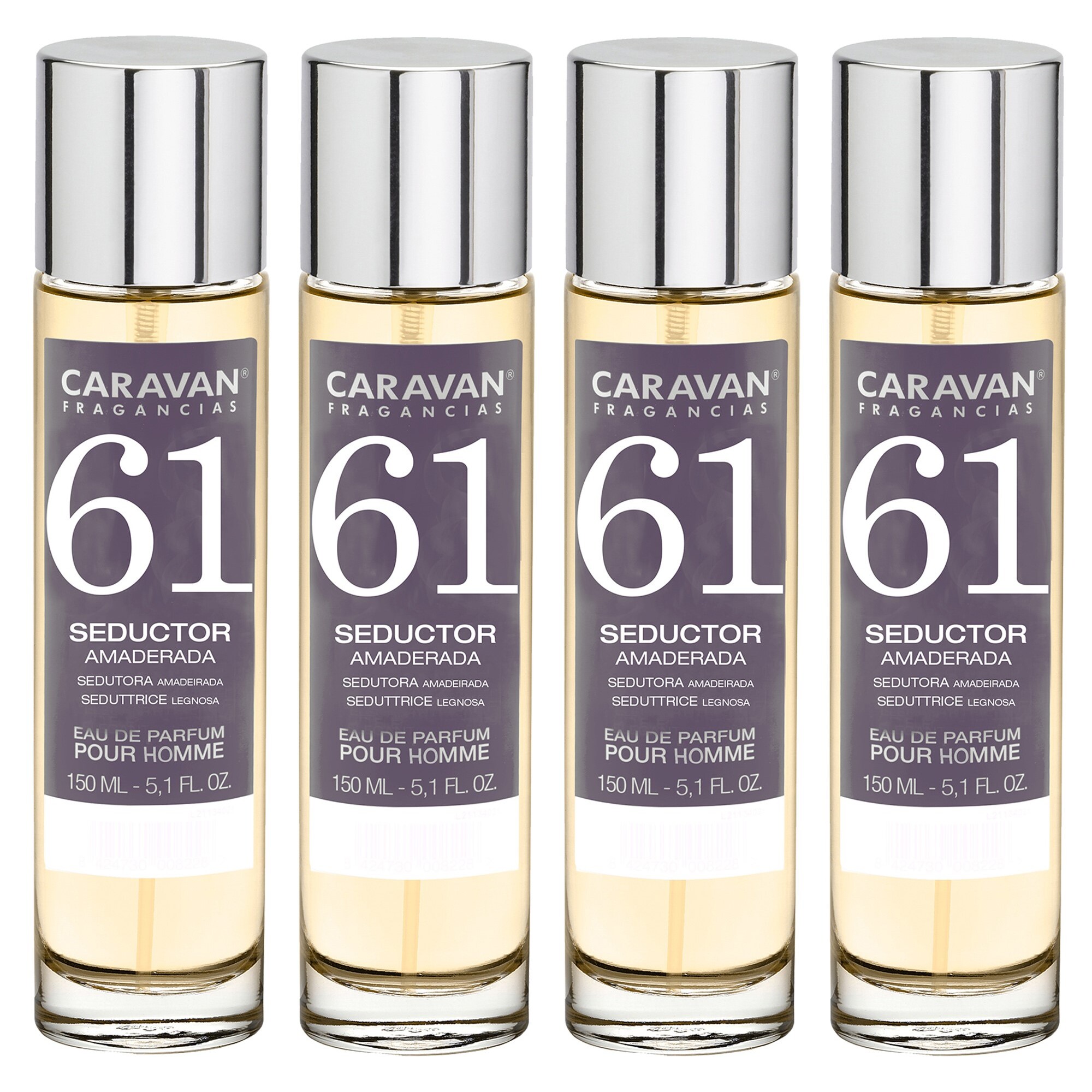 Caravan fragancias set de 4 frascos perfume de hombre nº61, de 150 ml