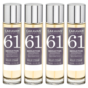 Caravan fragancias set de 4 frascos perfume de hombre nº61, de 150 ml
