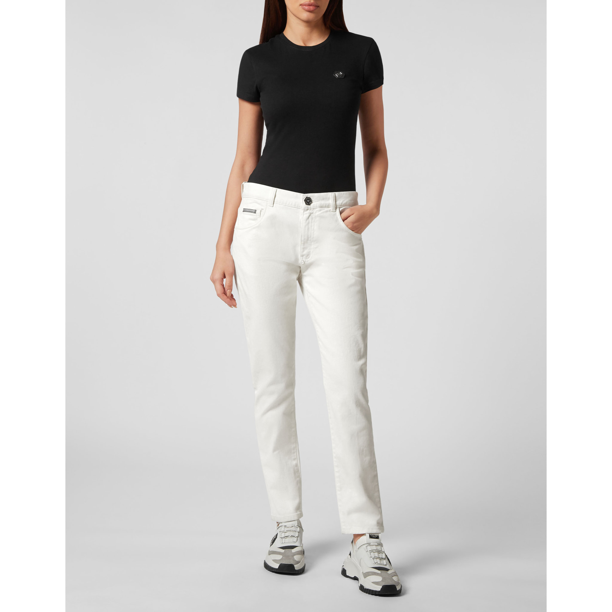 PHILIPP PLEIN Jeans dal taglio boyfriend
