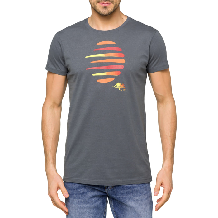 T-shirt in cotone 150 gr Hot Buttered Balangan Grigio.